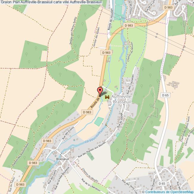 Plan AuffrevilleBrasseuil carte ville AuffrevilleBrasseuil