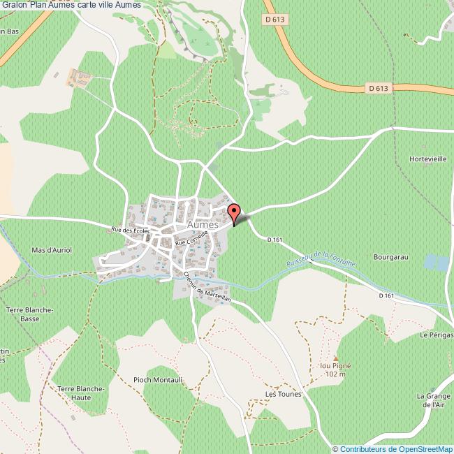 Plan Aumes carte ville Aumes