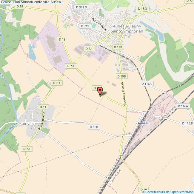 Plan Auneau carte ville Auneau