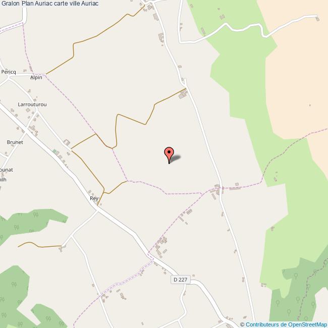 Plan Auriac carte ville Auriac