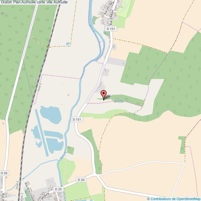 Plan Authuille carte ville Authuille