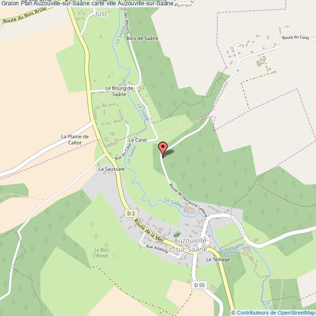 Plan AuzouvillesurSaâne carte ville AuzouvillesurSaâne