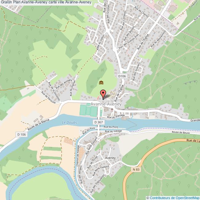 plan Avanne-Aveney