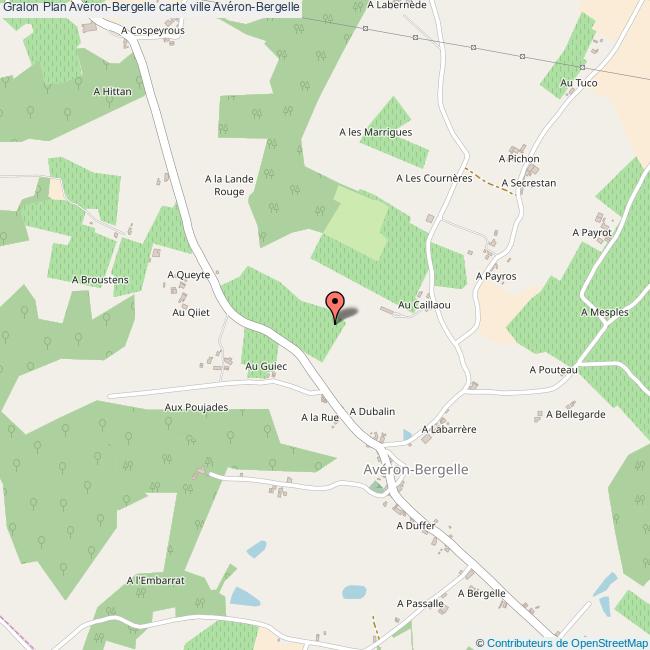 Plan AvéronBergelle carte ville AvéronBergelle