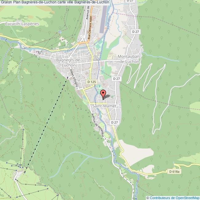 plan ville Bagnères-de-Luchon