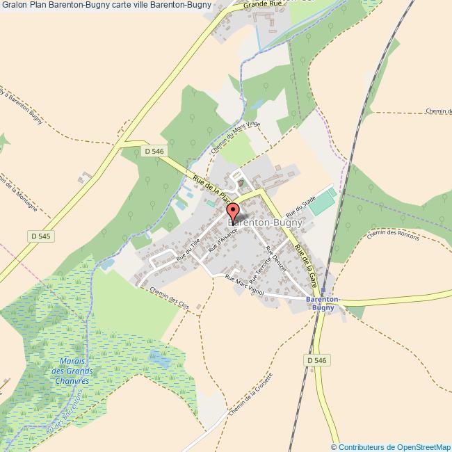 Plan BarentonBugny carte ville BarentonBugny