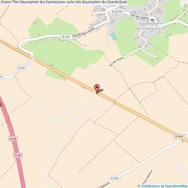 Plan BayenghemlèsEperlecques carte ville BayenghemlèsEperlecques