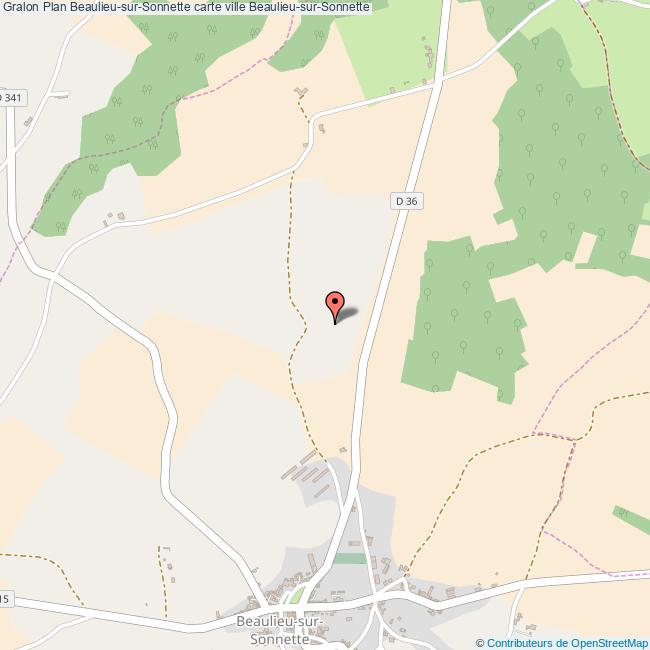 plan Beaulieu-sur-Sonnette