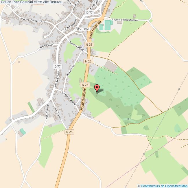 Plan Beauval carte ville Beauval