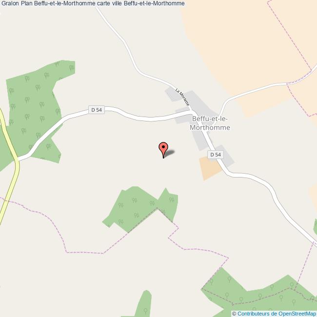 Plan BeffuetleMorthomme carte ville BeffuetleMorthomme