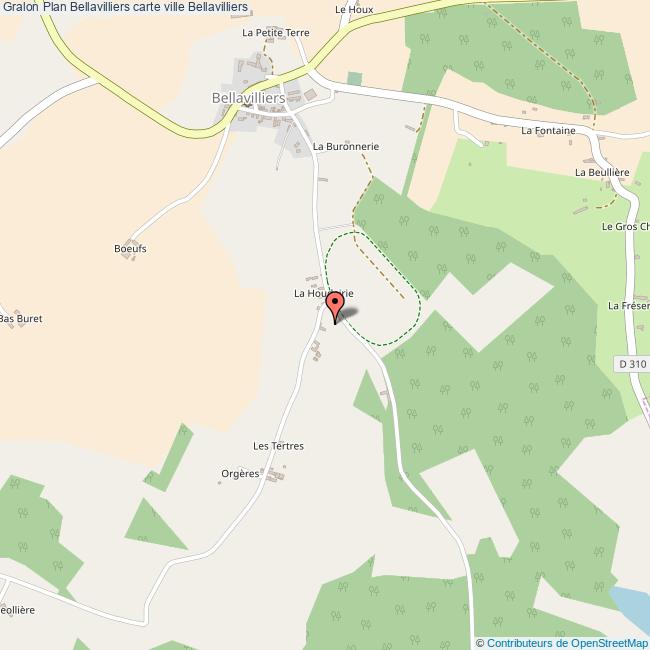 Plan Bellavilliers carte ville Bellavilliers
