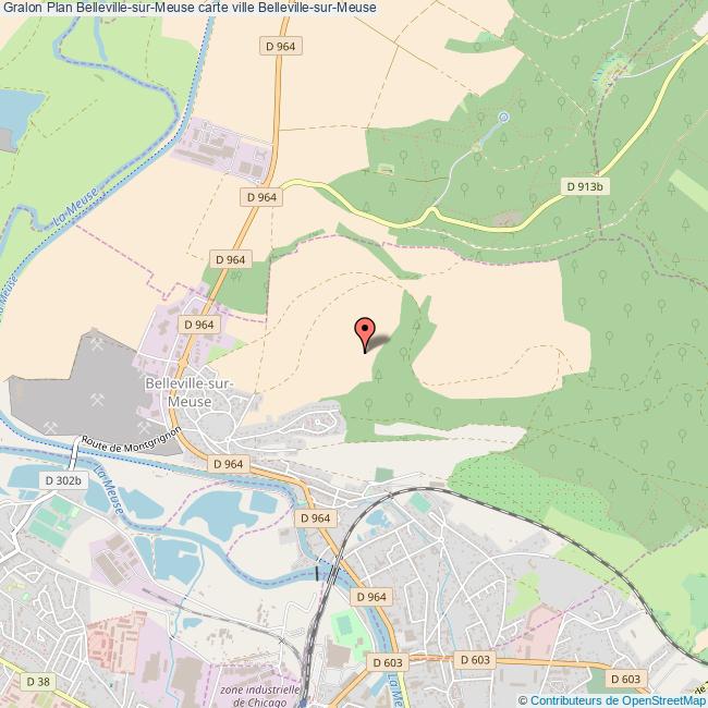 Plan BellevillesurMeuse carte ville BellevillesurMeuse
