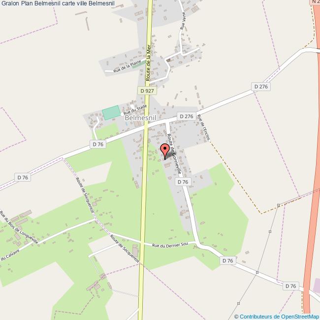 Plan Belmesnil carte ville Belmesnil