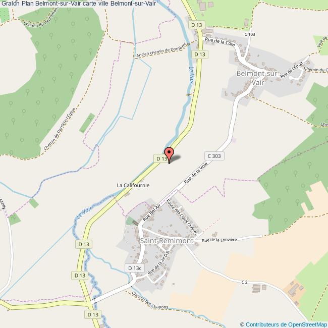 Plan BelmontsurVair carte ville BelmontsurVair