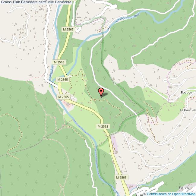 plan ville Belvédère