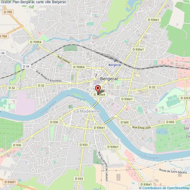 plan ville Bergerac