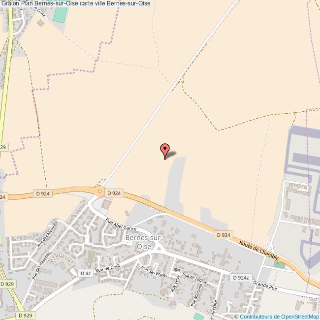 plan Bernes-sur-Oise