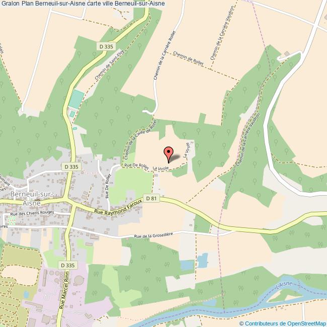 Plan BerneuilsurAisne carte ville BerneuilsurAisne