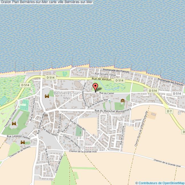 Bernieres Sur Mer Plan De La Ville D Bernieres Sur Mer Plan De La Ville D