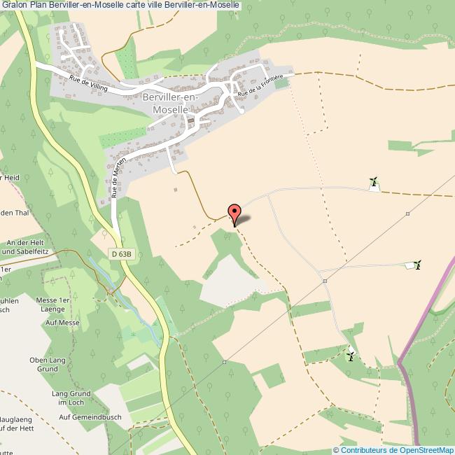 plan Berviller-en-Moselle