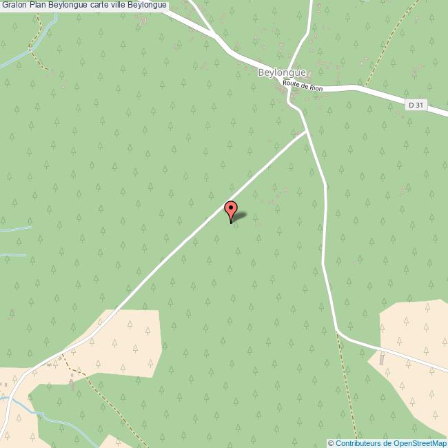 Plan Beylongue carte ville Beylongue
