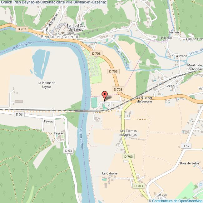 plan Beynac-et-Cazenac