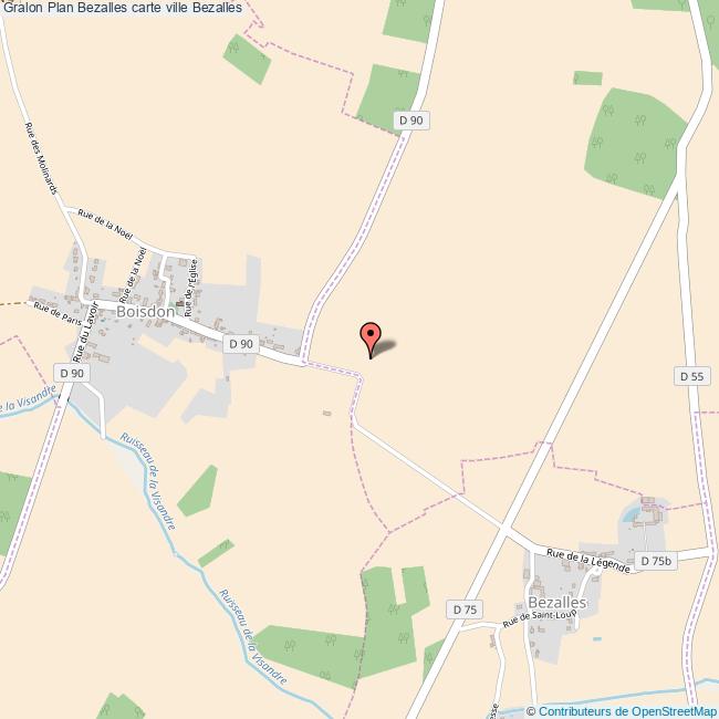 Plan Bezalles carte ville Bezalles