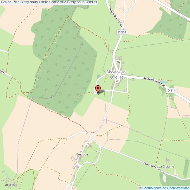Plan BissysousUxelles carte ville BissysousUxelles