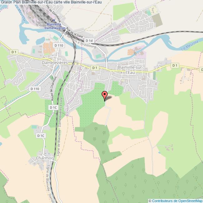 Plan Blainvillesurl'Eau carte ville Blainvillesurl'Eau