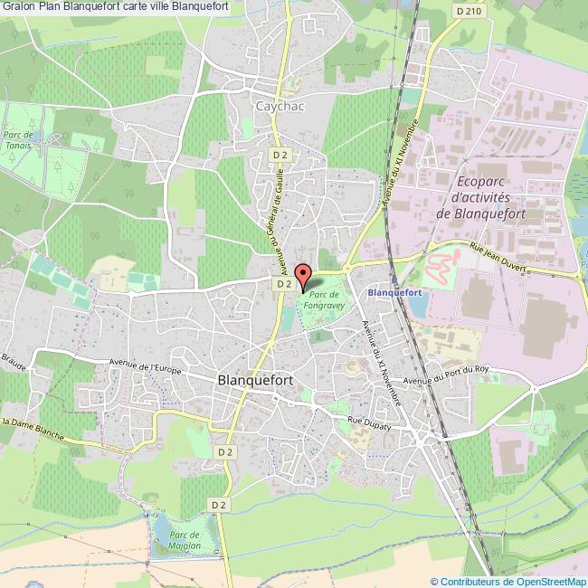 Plan Blanquefort carte ville Blanquefort