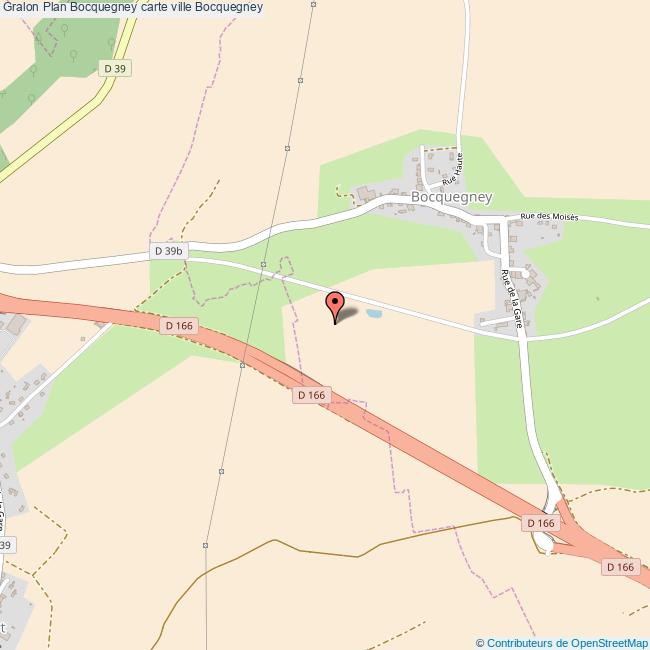 Plan Bocquegney carte ville Bocquegney