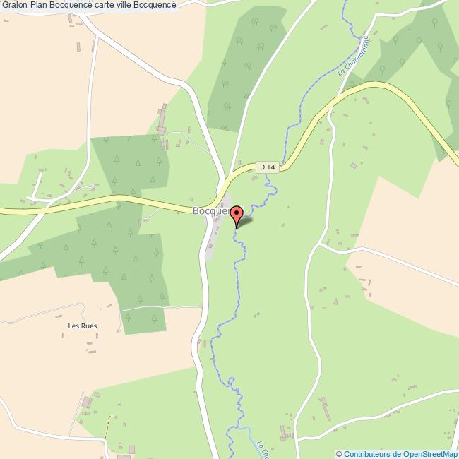 Plan Bocquencé carte ville Bocquencé