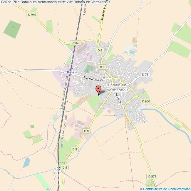 plan ville Bohain-en-Vermandois