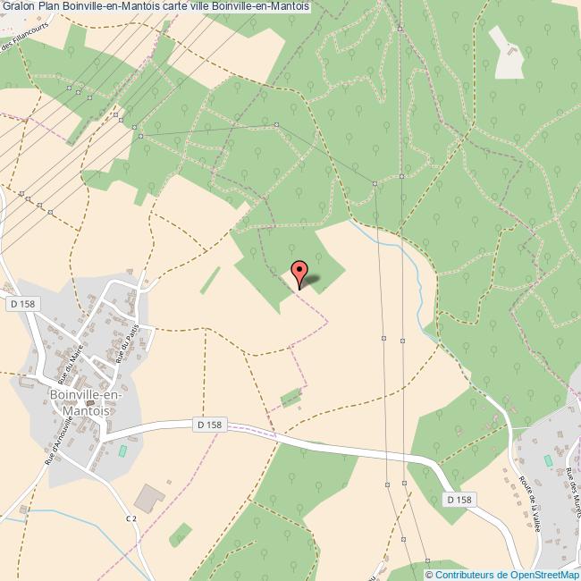 Plan BoinvilleenMantois carte ville BoinvilleenMantois