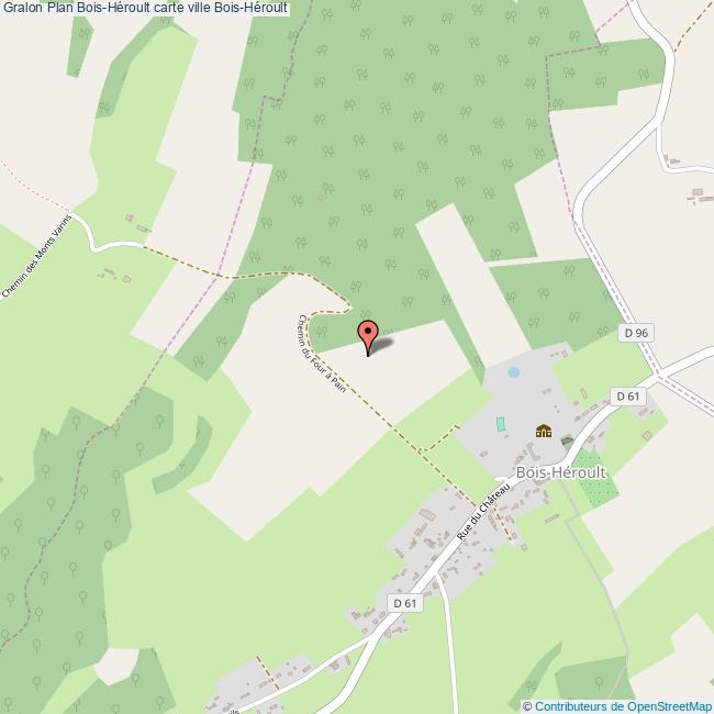 Plan BoisHéroult carte ville BoisHéroult