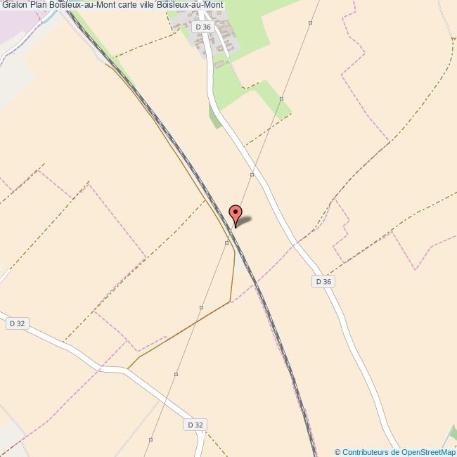 Plan BoisleuxauMont carte ville BoisleuxauMont
