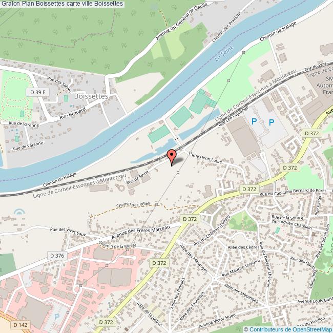 Plan Boissettes carte ville Boissettes