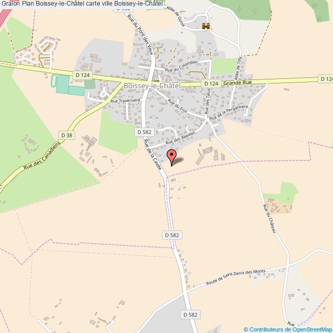 Plan BoisseyleChâtel carte ville BoisseyleChâtel