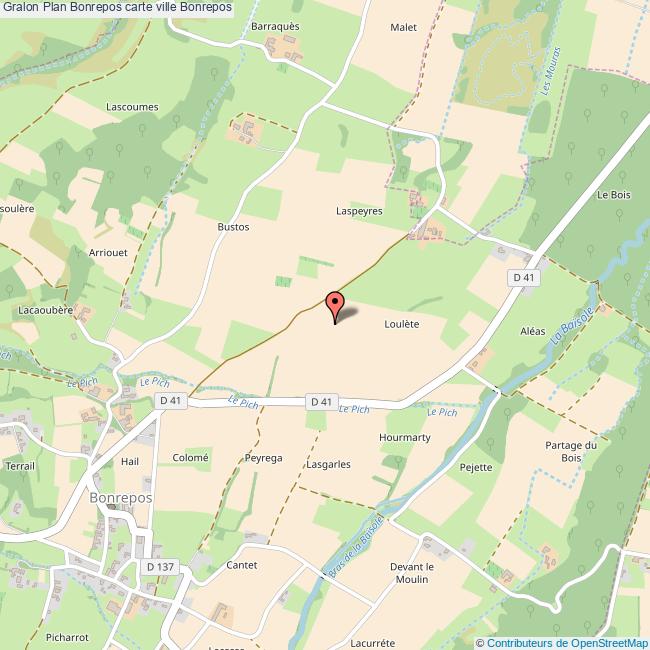 Plan Bonrepos carte ville Bonrepos