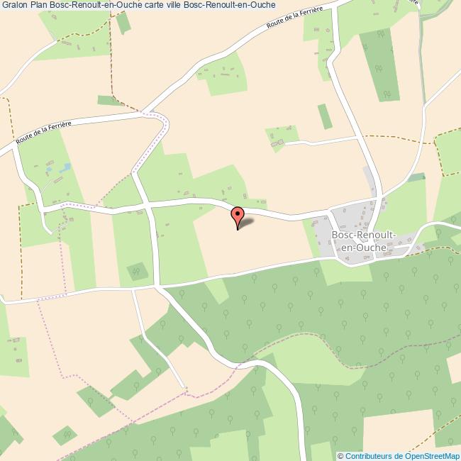 Plan BoscRenoultenOuche carte ville BoscRenoultenOuche