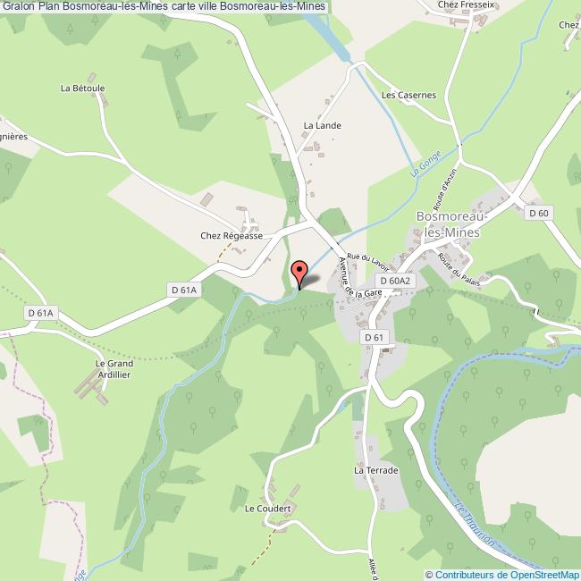 Plan BosmoreaulesMines carte ville BosmoreaulesMines