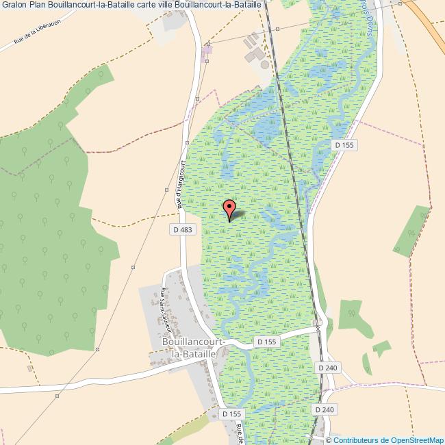 Plan BouillancourtlaBataille carte ville BouillancourtlaBataille