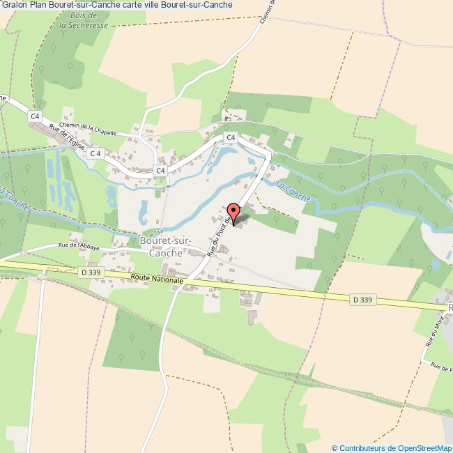 Plan BouretsurCanche carte ville BouretsurCanche
