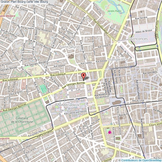 Plan Bourg carte ville Bourg