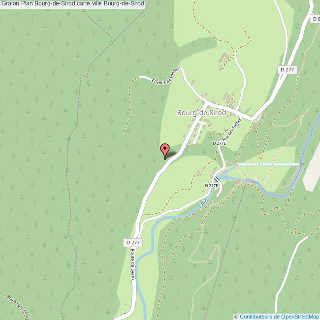 Plan BourgdeSirod carte ville BourgdeSirod