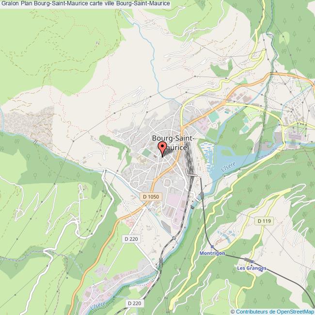 plan ville Bourg-Saint-Maurice