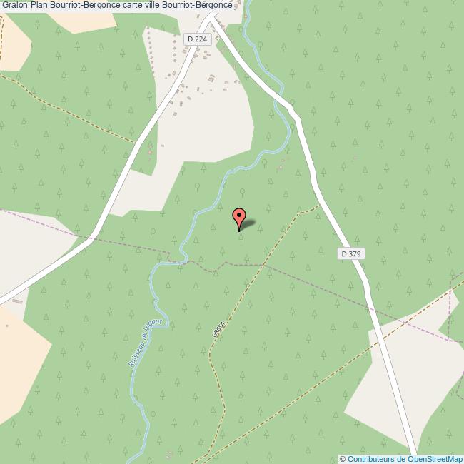 Plan BourriotBergonce carte ville BourriotBergonce