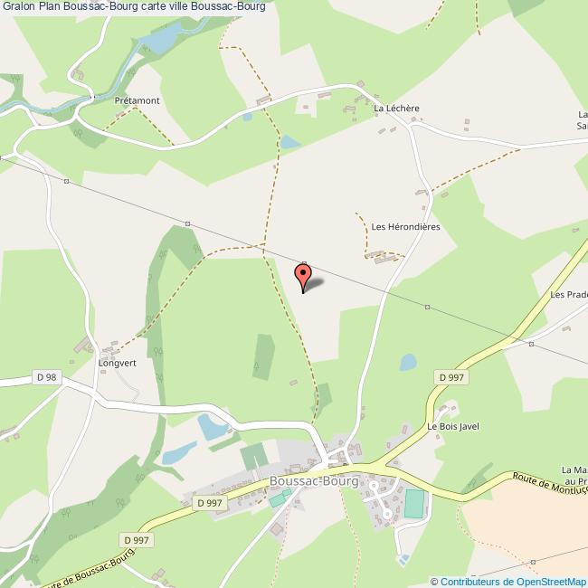 Plan BoussacBourg carte ville BoussacBourg