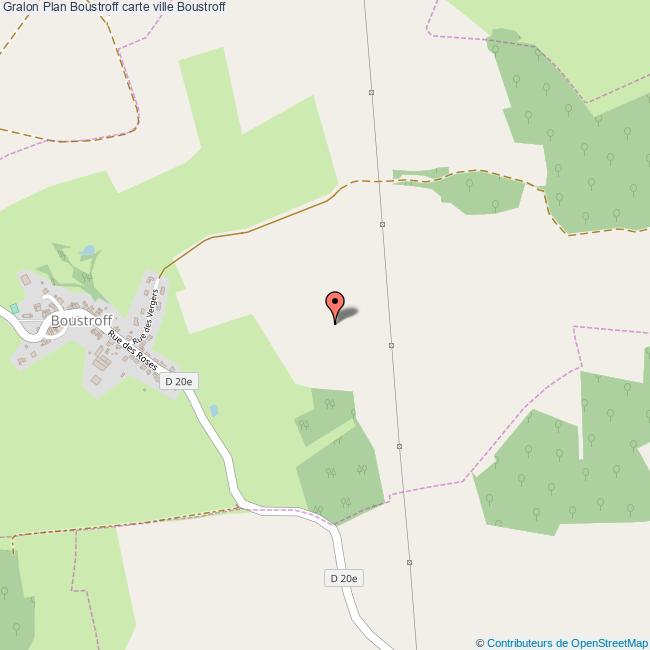 Plan Boustroff carte ville Boustroff