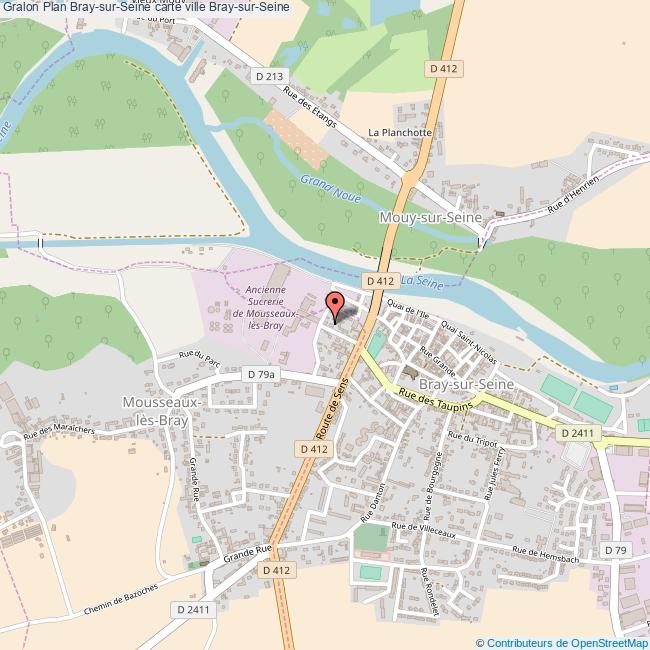 Plan BraysurSeine carte ville BraysurSeine